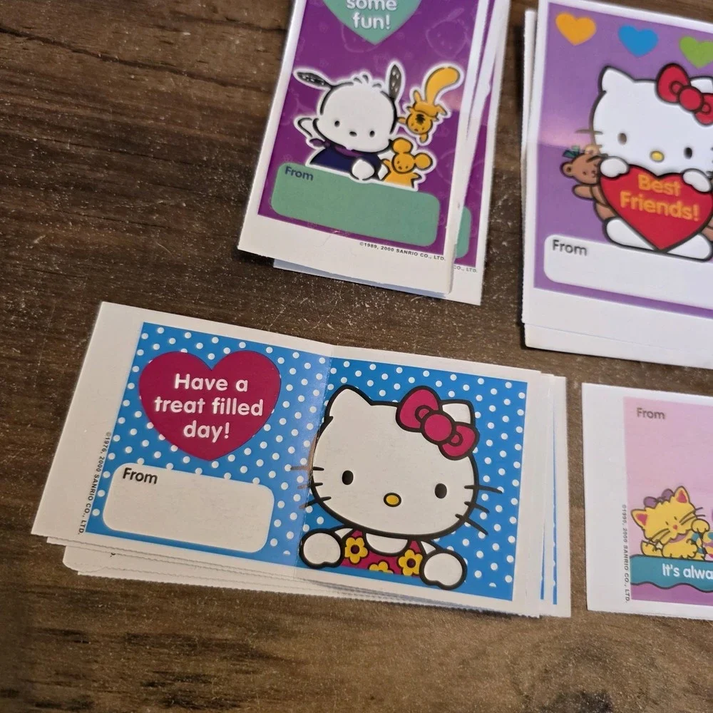 Sanrio Hello Kitty Valentines Day Cards Lot Of 11 Pochacco‎ Vintage Collectible